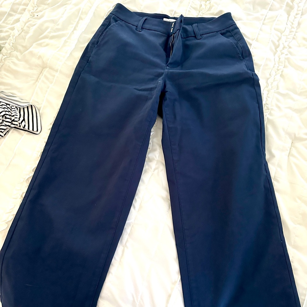 Montgomery post Navy wide leg pant